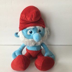 The Smurfs Kellytoy Papa Smurf 2013 Plush Stuffed Animal 14''